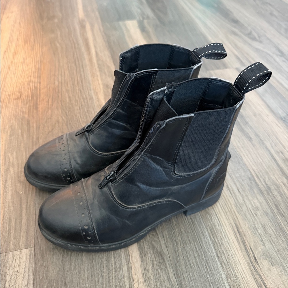 Girls Leather Riding Boots Size 4